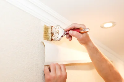 Pose de papier peint à Chamoux — revêtements muraux et toiles de verre